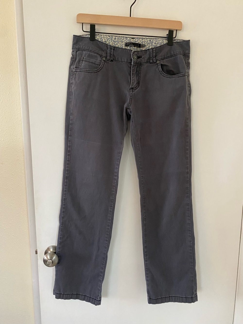 Prana Women's Straight-Leg Jeans in Charcoal